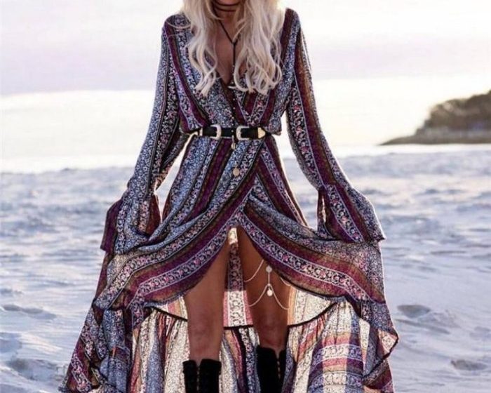 Boho style long dress