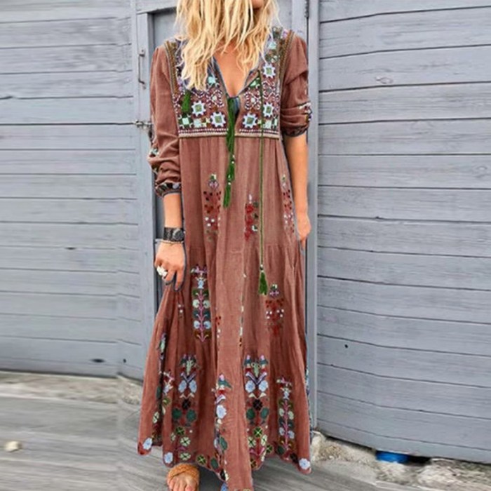 Boho style long dress