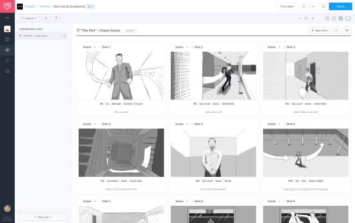 Contoh storyboard desain media interaktif