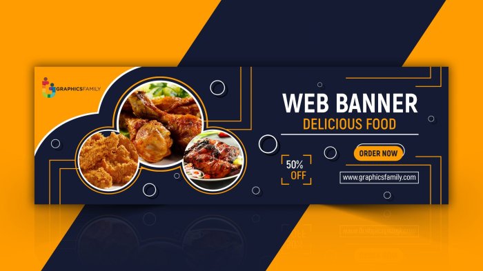 Contoh desain banner menu makanan