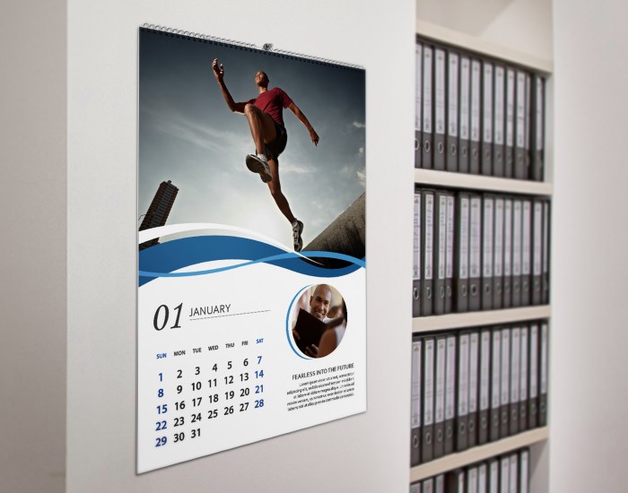 Contoh desain kalender dinding keren