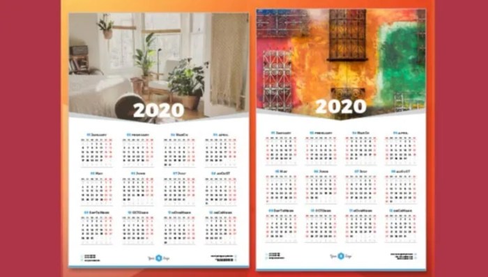 Contoh desain kalender dinding keren