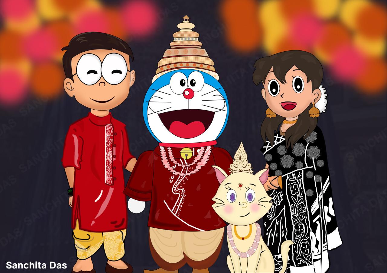 Doraemon wedding blog