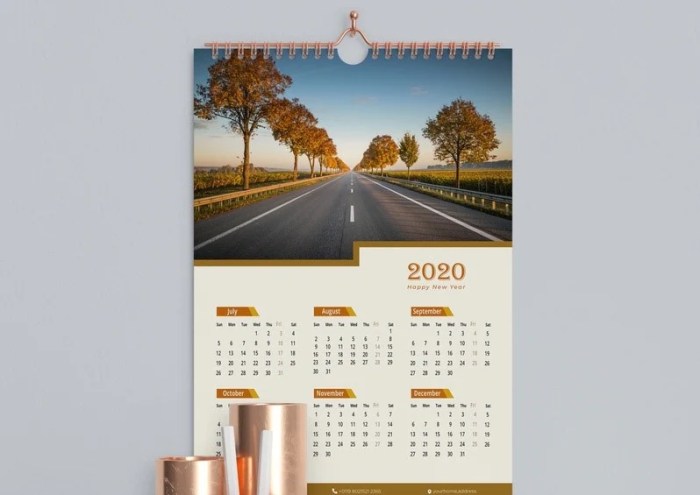 Calendar wall graphicriver calender designs modern